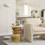 Lampe sur pied Munk beige