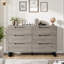 Commode 6 tiroirs 47,2 po pour chambre-2055452409