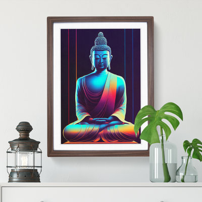 Buddha in Neon - Wall Art