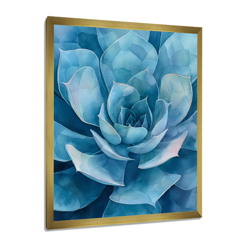 Luxora - art mural floral, H 20 po x l 12 po, Reproduction encadrée d'une seule photo, Doré