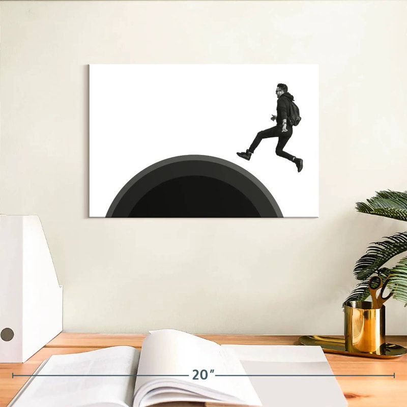 Leisha Running Late, 8" H x 12" W