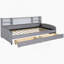 Lit plateforme tapissier avec tiroirs