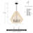 Nekoosa 6 - Light Dimmable Geometric Chandelier