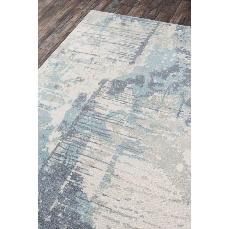 Mamedov Wool Abstract Indoor Rug, Runner 2'3" x 8'