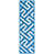 Bleu/ivoire