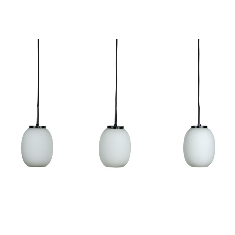 3 - Light White/Black Kitchen Island Pendant