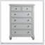 Commode 6 tiroirs Glendale en blanc pur, solution de rangement spacieuse et élégante pour les chambres à coucher modernes et les espaces de vie.