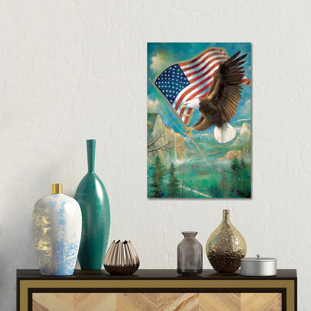 Pledge Of Allegiance von Ruane Manning - Giclée auf Leinwand ohne Rahmen