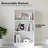 Modern 24.4" W 3-Tier Adjustable Bookshelf-1490033873-1491796281