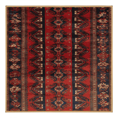 Machine Washable Persian Brown Area Rug