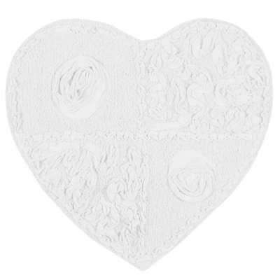 Schoenberger Heart Shape Bath Rug 25"x25"