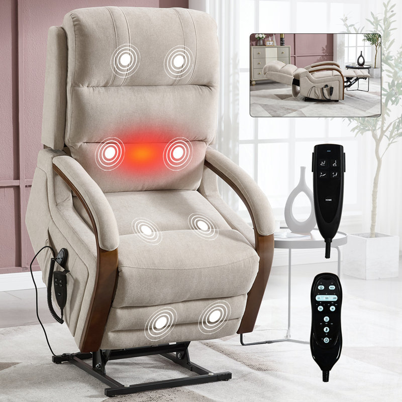 Fauteuil inclinable Chenille, Beige