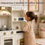 Cuisine en bois pour enfants avec machine à glaçons, cafetière et accessoires-133450851