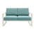 Abhilasha 52'' Wide Aluminum Loveseat with Cushions-843548922