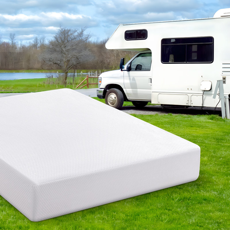 Rv Memory Foam Mattress Medium Firm Feel, Breathable Memory Foam, Certified Safe Foams & Fabric, Mattress In A Box, King, 10"