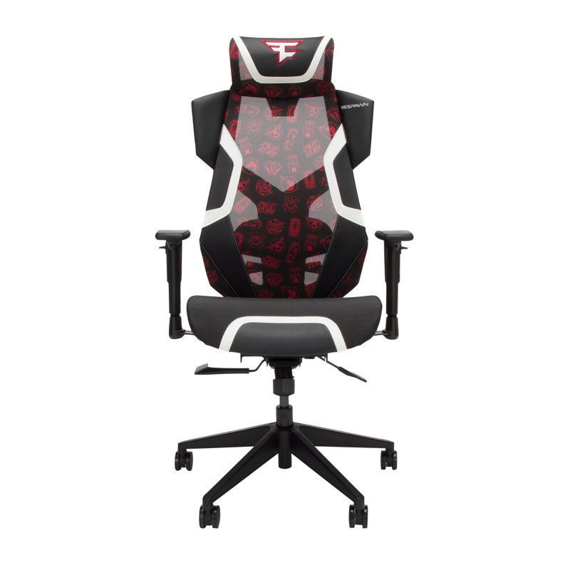 FaZe Pattern High-Back Ergonomic Gaming Chair with Strong Mesh & Lumbar Support