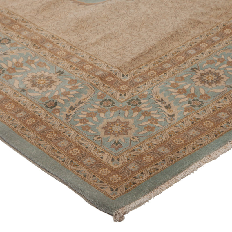 Brown Traditional Wool Rug - 11'11" x 17'8"