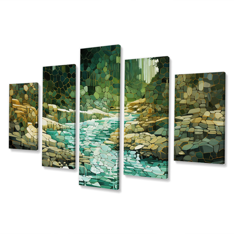 Impression sur toile Royalston - Lakes & Rivers - 5 panneaux