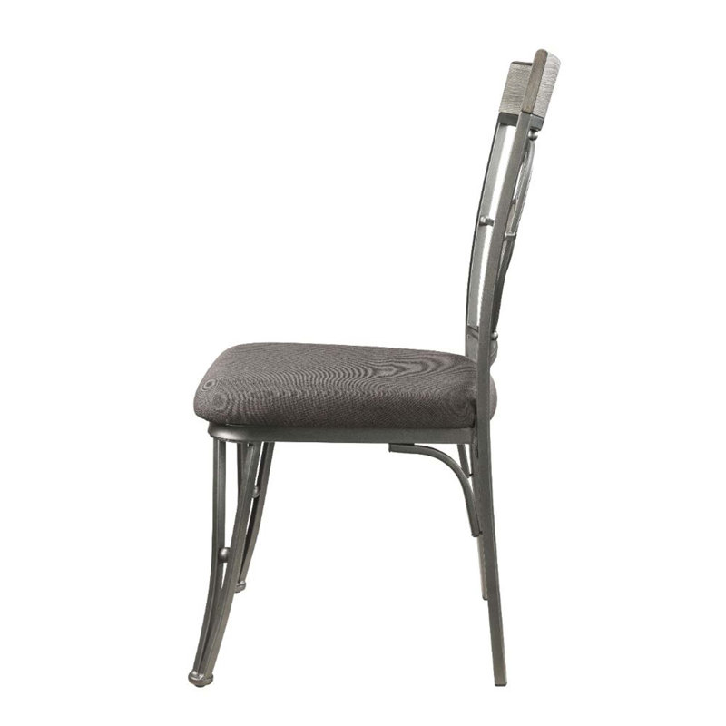 Chaise d'appoint Kadean Gunmetal (2 pièces)