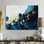«Abstract Aqua Pulse Of The Ocean V», art mural abstrait en métal, reproduction d'art moderne en métal