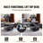 Lift Top Coffee Table Round Coffee Table for Living Room Black
