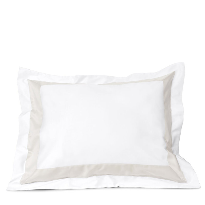 Aida Sham, White/Pearl, King Sham