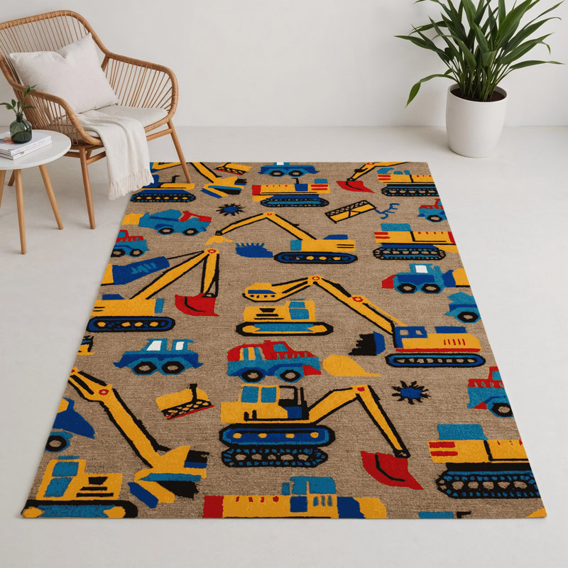 Tapis intérieur et extérieur beige Transport, Rectangulaire 3 pi x 5 pi