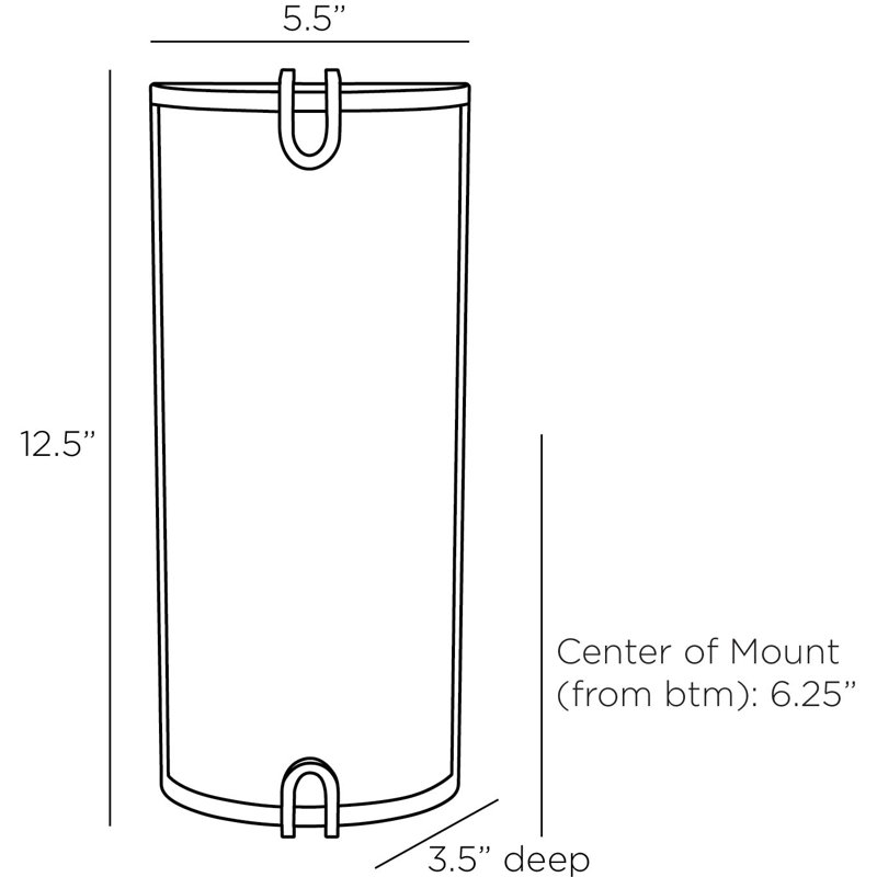 Adriel 2 - Light Flush Mounted Sconce