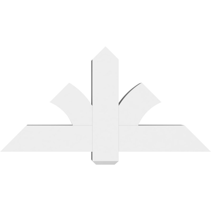 Support pour pignon en PVC Redmond, H 24 po x l 48 po (pas: 12/12), P 6 po x F 6 po