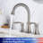 2-handle Bathroom Faucet with Drain Assembly-82802443