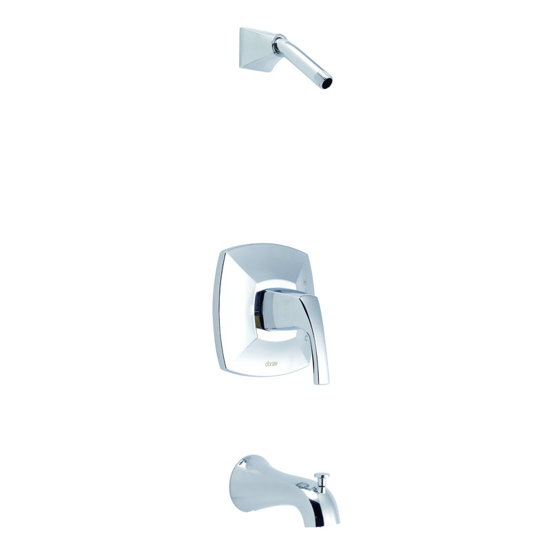 Vaughn Diverter Tub and Shower Faucet, Chrome