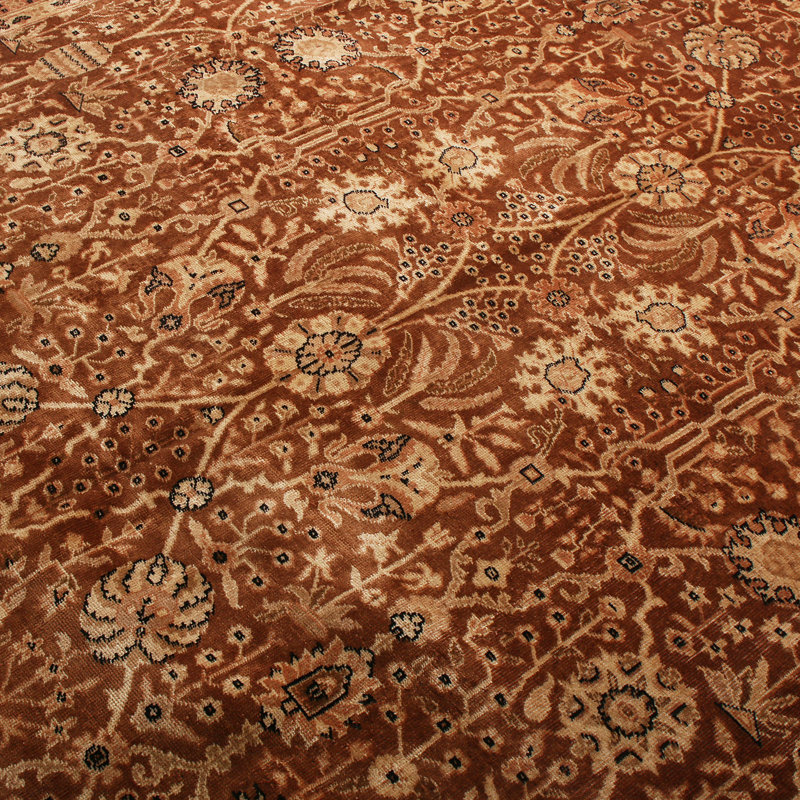 One-of-a-Kind 9'8" x 12'8" Hand Knotted Area Rug