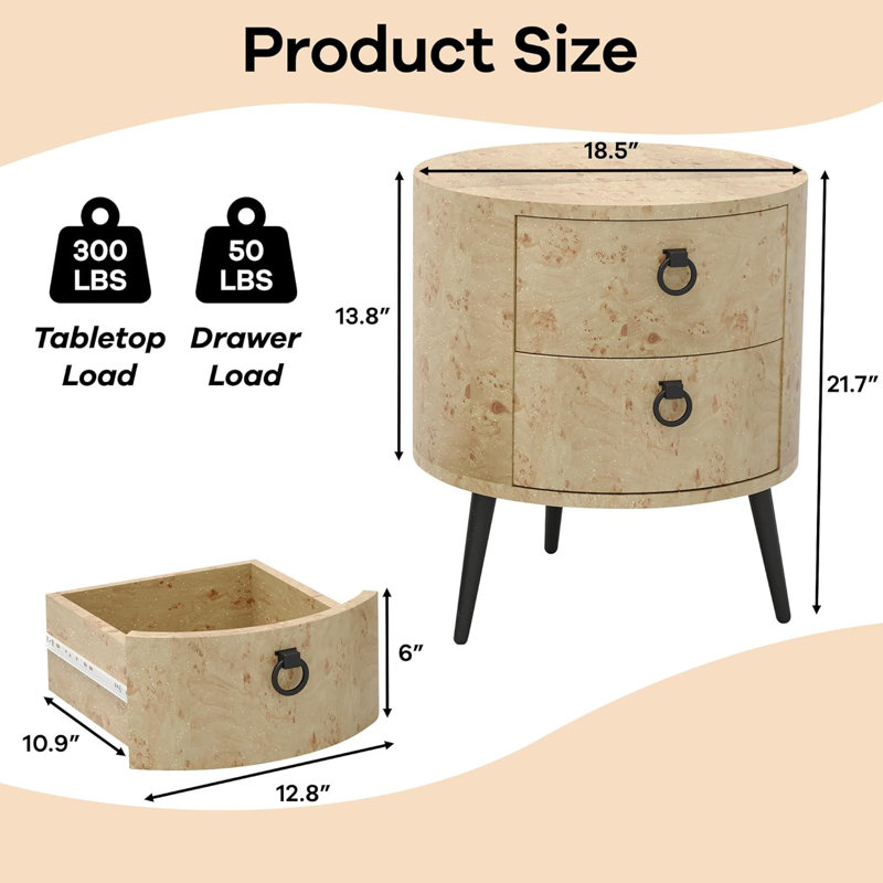End Table, Natural