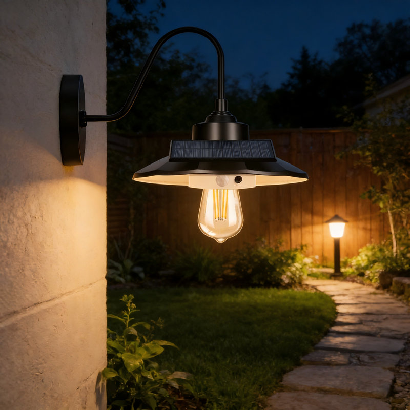 Luminaire solaire de grange d'extérieur