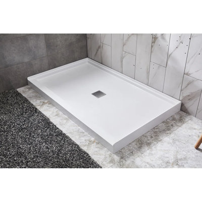 11x20 Tile RidgeStone Acrylic Alcove Shower System 60"W x 32"D x 96"H