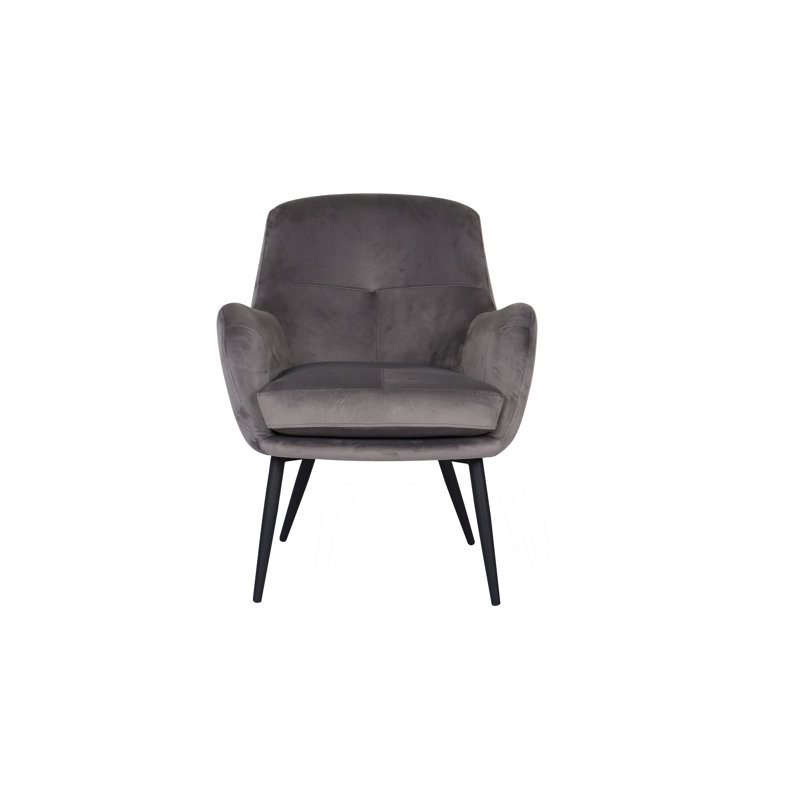 Upholstered Side Chair, Aluminium