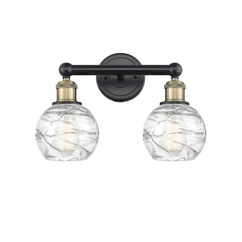 Cambria 2 - Light Dimmable Vanity Light, Black Antique Brass, Clear