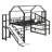 Metal House Loft Bed With Slide，Stairs And Storage Shelves-666137874