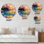 Plage romantique pendant un coucher de soleil chaud - horloge murale nautique et côtière-60329011