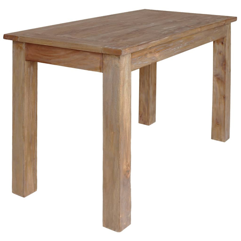 Dining Table Solid Reclaimed Wood, 30" H x 47" W x 24" D, Brown