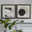 Moderniste Neutre III, ensemble de 2 reproductions d'art sur toile encadrées-1143163486-1143163480