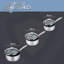 Prestige Scratch Guard 3Pc Saucepan Set, 16/18/20cm, Stainless Steel, Scratch Resistant, induction Suitable, Dishwasher and Oven Safe, Glass Lids