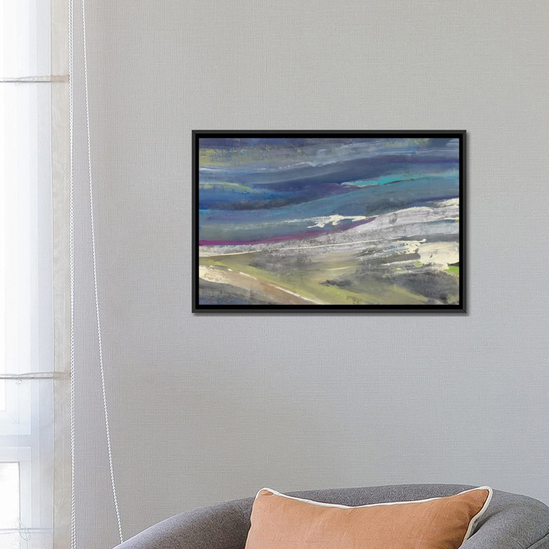 Highlands Painting Print on Wrapped Canvas, 18" H x 26" W x 1.5" D, No Mat, Black Framed Canvas