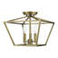 Plafonnier semi-encastré 3 lumières 12,5 cm Veasey-302551491
