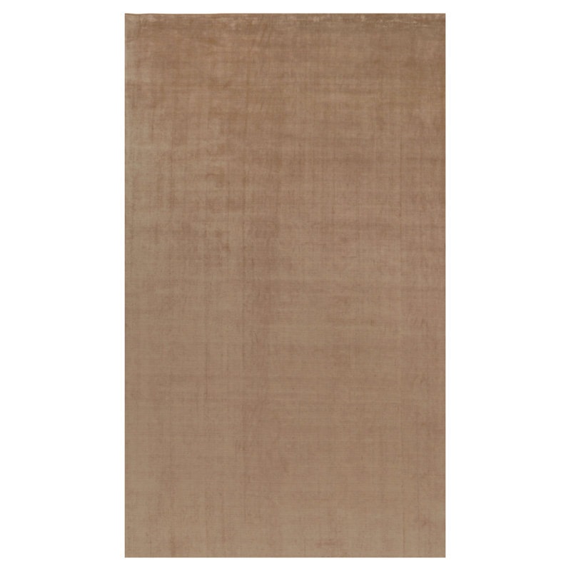 Textural Hand Knotted Silk Area Rug