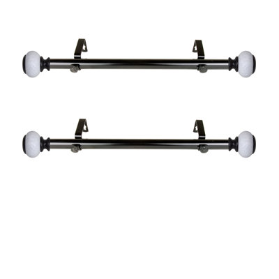 Tringle à rideaux simple réglable de 12 à 20 po