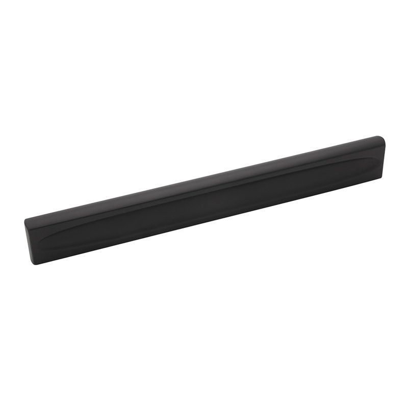 Poignée barre en lingot, Noir mat, 7 9/16"