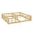 Double Twin Floor Bed With Fence And Guardrails-1144739493