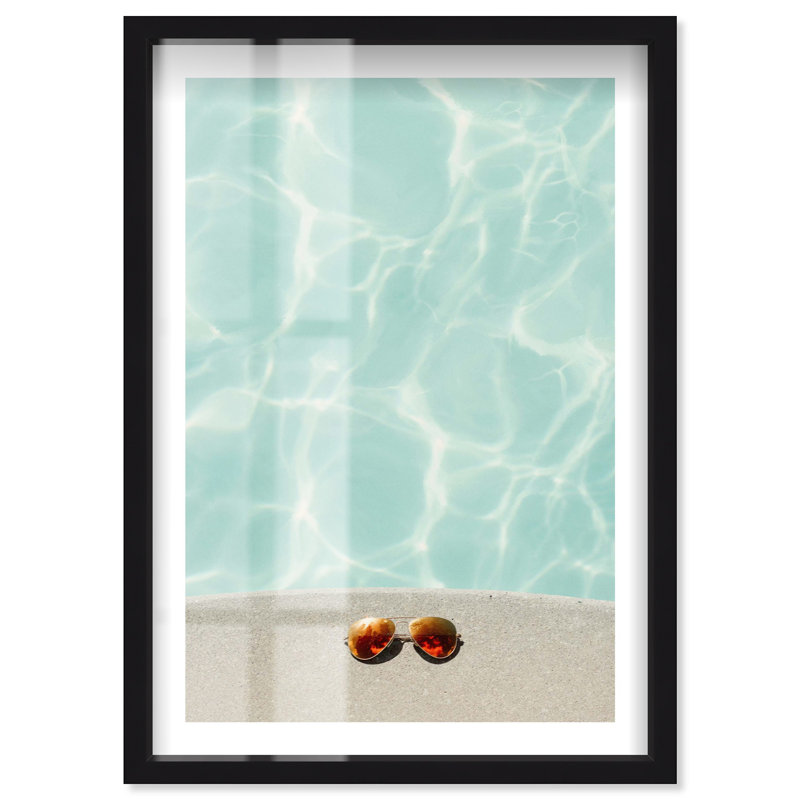 «Retro Shades Shadowbox Print» par Notoriart, H 16 po x l 11 po, Noir