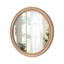Miroir rond rond avec cadre en bois avec détail nervuré, 23,62 po-1897369505-1897369506
